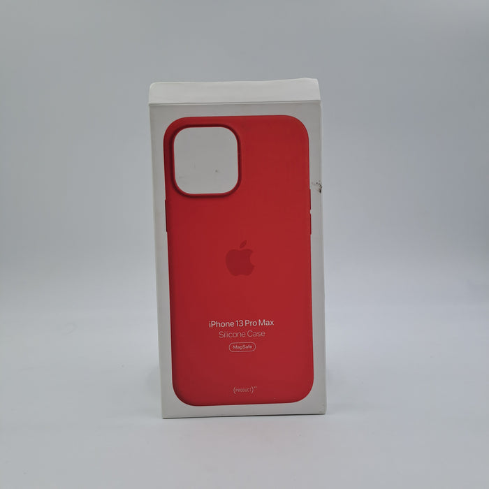 Coque rouge en silicone Apple avec MagSafe pour iPhone 13 Pro Max
