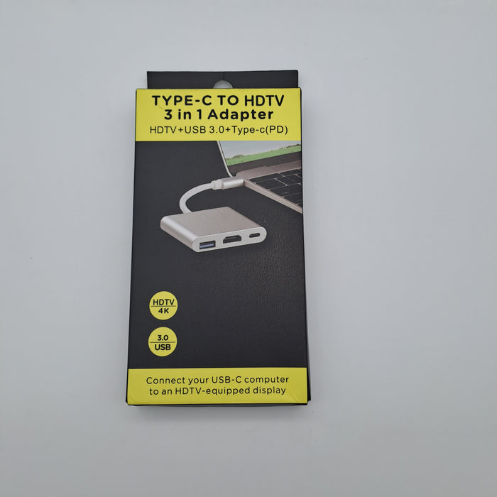 Adattatore USB-C a HDMI 4K 3 in 1