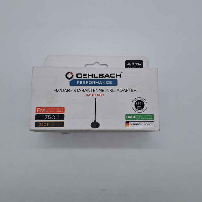 Oehlbach Radio Rod Antenna FM DAB+ ad asta per ricezione stereo