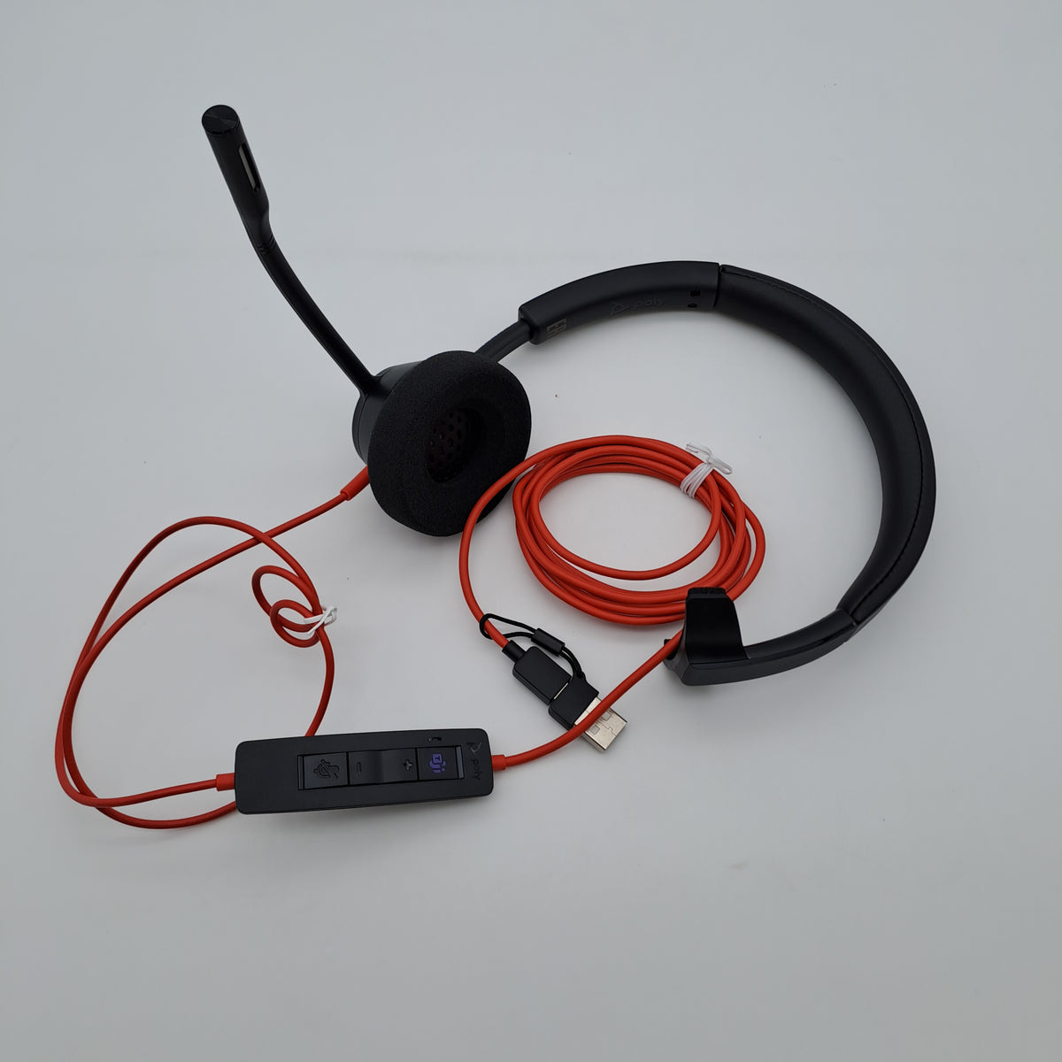 Poly Plantronics Blackwire 3310 – Cuffia Mono USB-C/USB-A con Microfono e Microsoft Teams
