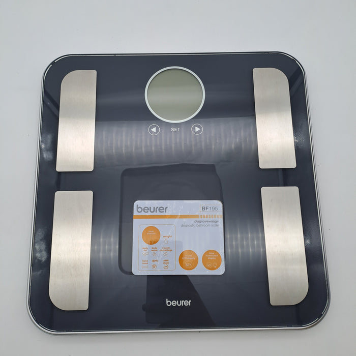 Beurer BF 195 Bilancia Diagnostica in Vetro con Display LCD