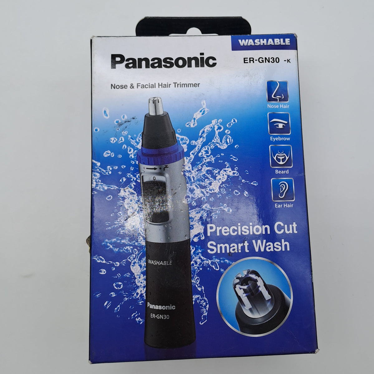 Panasonic ER-GN30-K Regolapeli per Naso, Orecchie e Viso Lavabile