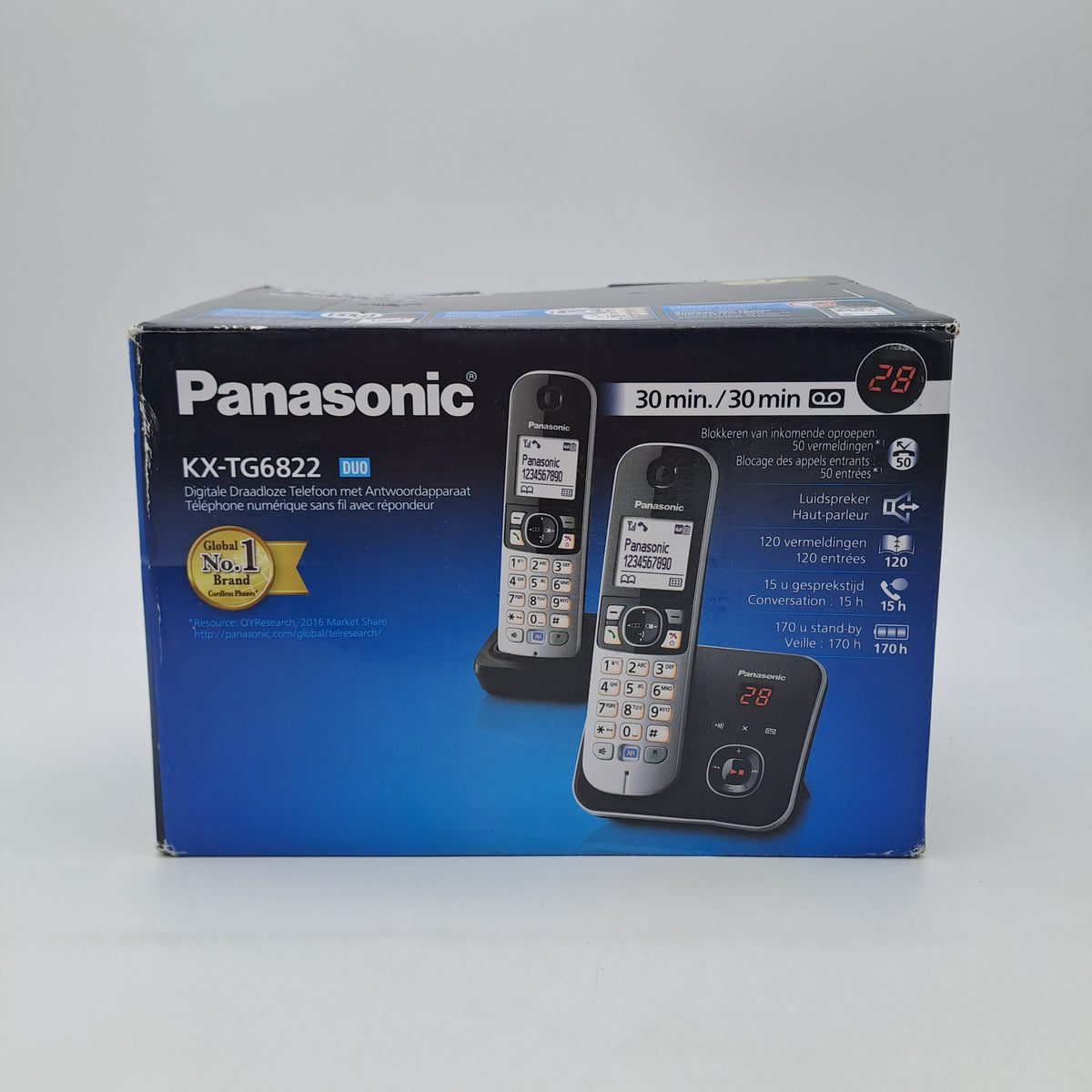 Panasonic KX-TG6822 DUO – Telefono Cordless Digitale con Segreteria Telefonica