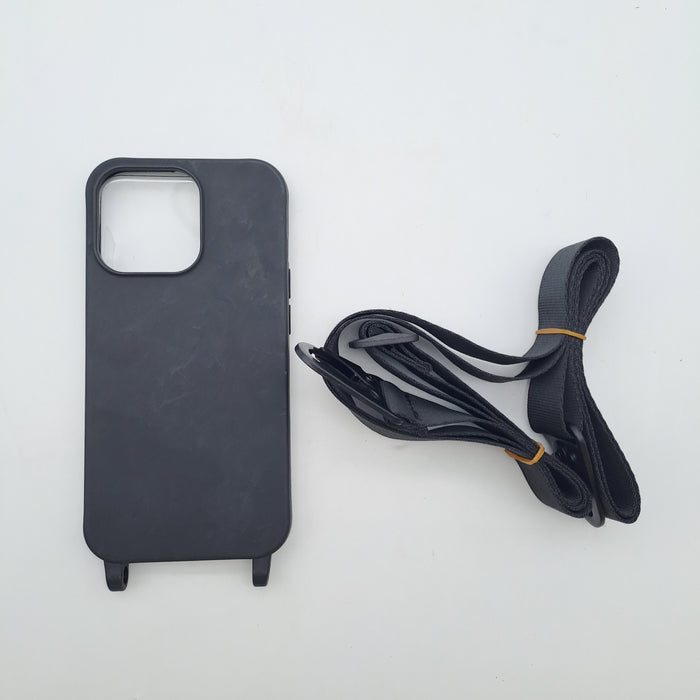Cover Compatibile con iPhone 13 Pro 6,1" con Cordino Regolabile – Nero