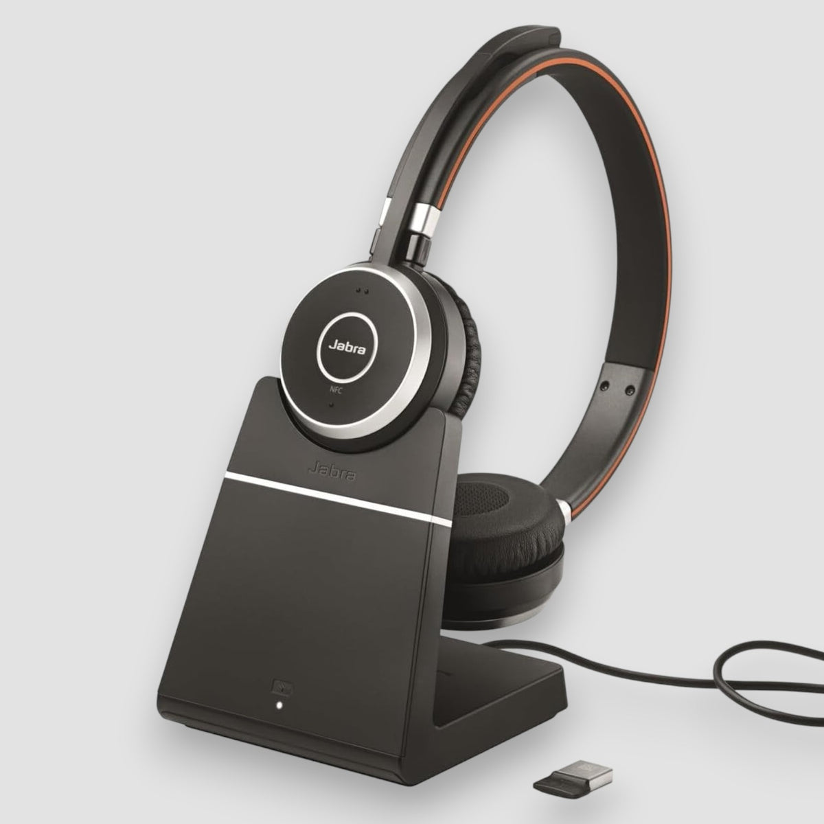 Jabra Evolve 65 SE – Wireless Headset with Charging Stand