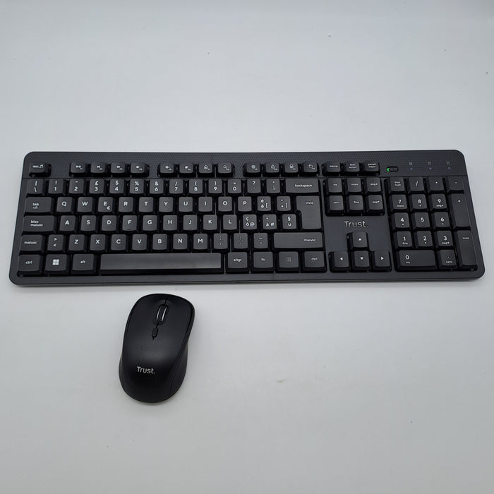 Trust Ymo II – Set Tastiera e Mouse Wireless Silenziosi QWERTY Italiano