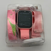 OKYUK Smartwatch 4G per Bambini con GPS, Videochiamate, SOS e Nano SIM – Rosa